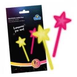 Pack 2 varitas mágicas luminosas de estrellas