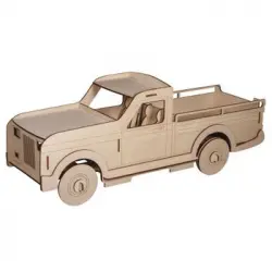 Wood Build Kit 3d Big Truck 51 X 18 X 20 Cm