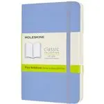 Cuaderno Moleskine Classic pocket lisa tapa blanda azul hortensia