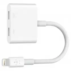 Adaptador de audio + carga Belkin Lightning RockStar para iPhone / iPad