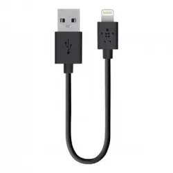 Cable Belkin Lightning a USB 15cm Negro