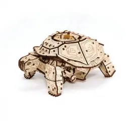 Modelo De Madera 3d - Tortuga 22.3 Cm