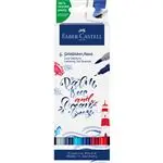 Pack de 6 Rotuladores acuarelables Faber-Castell Goldfaber Aqua Dual Markers Seaside