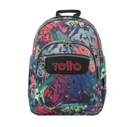 Totto - Mochila escolar graffiti Crayoles