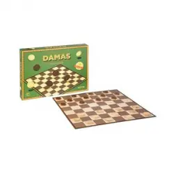 Juego de Damas Olivo en marrón