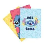 Pack 3 Cuadernos Erik A5 Disney Stitch Tropical