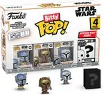 Set 4 figuras Funko Bitty Pop Star Wars Mandalorian + The Armorer + Bo-Katan Kryze + Figura sorpresa 2cm