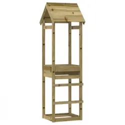 Torre De Juegos Madera Pino Impregnada 53x46,5x194 Cm Vidaxl