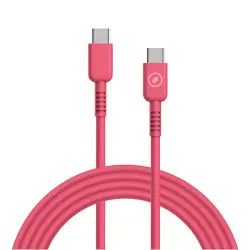 Cable Muvit for change USB-C/USB-C 1,2m Magenta