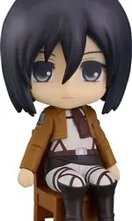 Figura Good Smile Nendoroid Ataque a los Titanes Mikasa Ackerman sentado 10cm