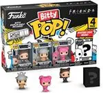 Set 4 figuras Funko Bitty Pop Friends Monica + Ross + Chandler + Figura Sorpresa 2cm