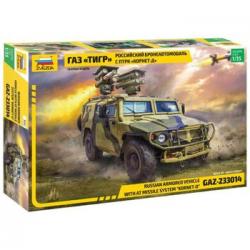 Zvezda 3682 - Maqueta Vehículo Blindado Ruso "kornet-d" Gaz-233014. Escala 1/35