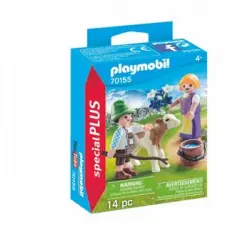 70155 Playmobil Niños Con Ternero