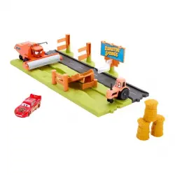 Mattel - Pista para coches de juguete con personajes y accesorios Huida de Frank Disney Pixar Cars Mattel.