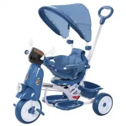 Homcom - Triciclo evolutivo 3 en 1 azul