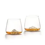 Set de 2 vasos de whisky topográficas Nature et decouvertes