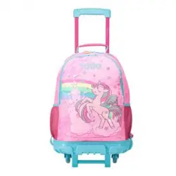 Totto - Mochila escolar con ruedas grande Fantasy