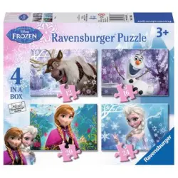 4 Puzzle Frozen 12-16-20-24