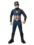 Disfraz De Capitán América Endgame Premium Para Niño