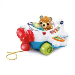 VTech - Juego interactivo Avión infantil de arrastre Lolo Piloto Vtech.