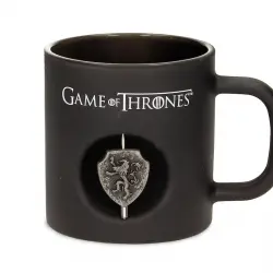 Lannister Taza Negra Cristal Emblema Got