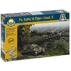 Italeri 7505 - Maqueta De Tanque Pz.kpfw.vi Tiger Ausf.e - Escala 1:72