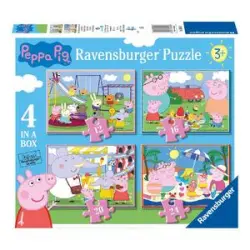 Ravensburger - Peppa Pig - Pack 4 puzzles