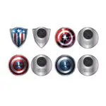 Set de 4 pin Marvel Escudos del Capitán América