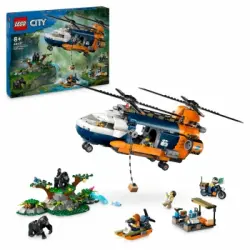 60437 Lego City Helicóptero Explorador De La Selva Del Campamento Base