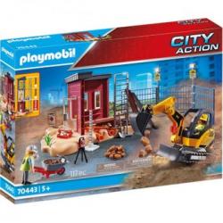 70443 Miniexcavadora Y Sitio De Construcción