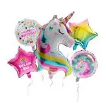 Set 5 Globos de Fiesta Legami Unicornio