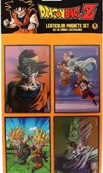 Set de 4 imanes lenticulares Dragon Ball