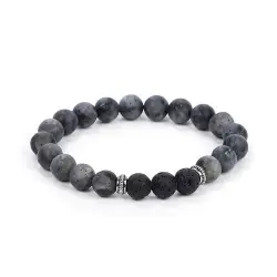 Pulsera para hombre Labradorita - Talla M Nature et decouvertes