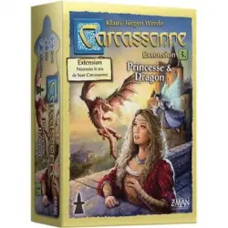 Asmodee - Carcasona - Extensión 3 Princesse & Dragon - Juego De Mesa