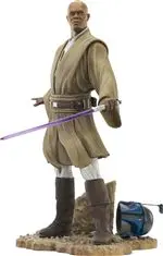 Figura Diamond Select Star Wars Episodio II Mace Windu con espada 28cm