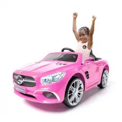 Mercedes Sl400 Con Mando Para Adultos Rosa - Coche Eléctrico Infantil Para Niños Batería 12v Con Mando Control Remoto