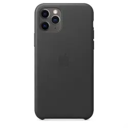 Funda de piel Apple Negro para iPhone 11 Pro Max