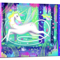 Puzle y libro 100 piezas Unicorn