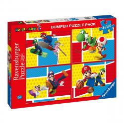 Ravensburger - Puzzle 4X100 Piezas Super Mario Ravensburger.