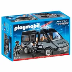 Playmobil - Furgón de Policía con Luces y Sonido