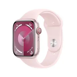 Apple Watch S9 LTE  45mm Caja de aluminio Rosa y correa Loop deportiva Rosa claro