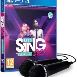 Let´ s Sing 2023 Incluye Canciones Españolas 2 micrófonos PS4
