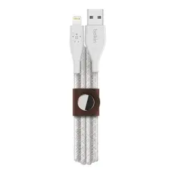 Cable Belkin DuraTek de Lightning a USB-A con cinta Blanco