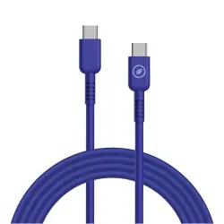 Cable Muvit for change USB-C/USB-C 1,2m Azul