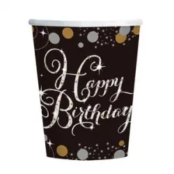 Pack 8 Vasos Happy Birthday