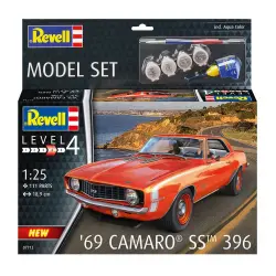 Revell - Maqueta 69 Camaro SS 396 con accesorios básicos Revell.