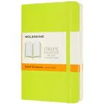 Cuaderno Moleskine Classic pocket rayas tapa blanda verde limón