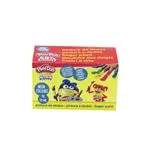 Pinturas de dedos fluorescente Play-Doh 4 botes 70 ml (Jumbo)
