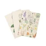 Pack de 3 cuadernos A6 Erik Kokonote Botanical Wild Flowers