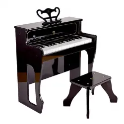 Piano vertical con sonido dinámico color negro